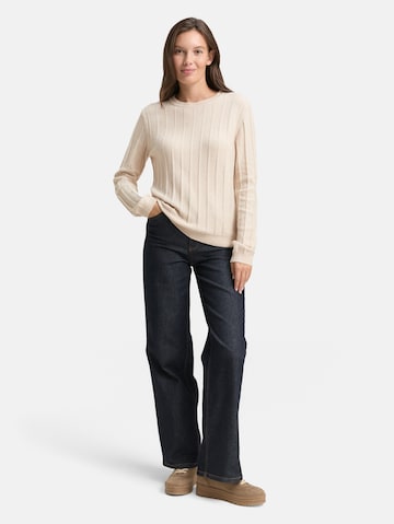 TOM TAILOR Pullover in Beige
