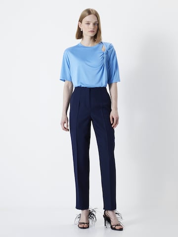 Regular Pantalon à plis Ipekyol en bleu