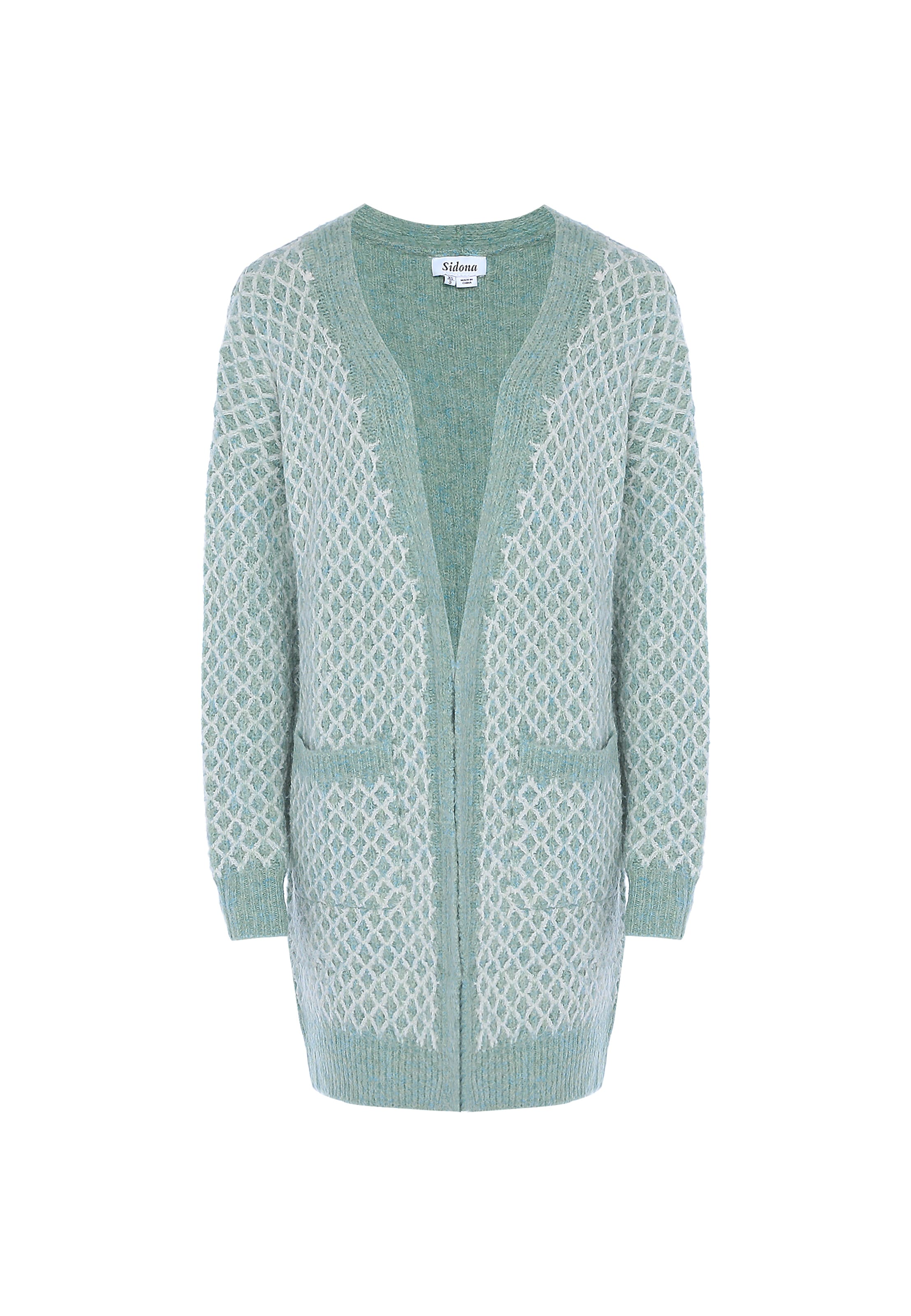 Sidona Вязаная кофта в Синий: спереди