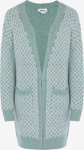 Sidona Gebreid vest in Blauw: voorkant