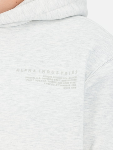 pelēks ALPHA INDUSTRIES Sportisks džemperis