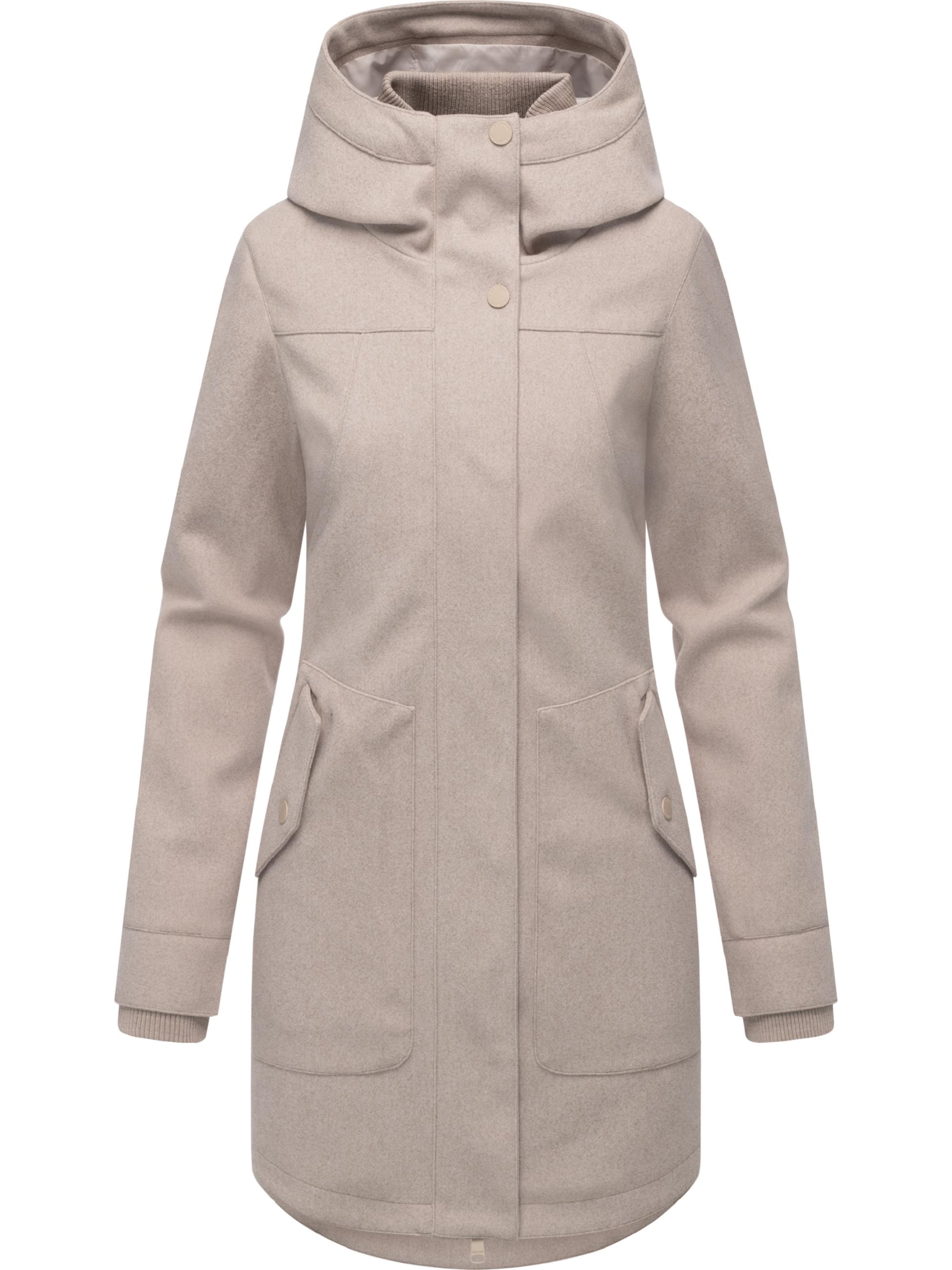 Ragwear Tussenmantel 'Janesha' in Beige: voorkant