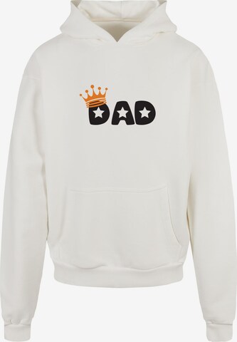 Merchcode Sweatshirt 'Fathers Day - King Dad' in Beige: voorkant