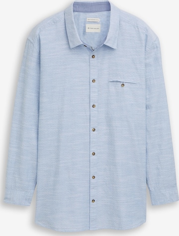 TOM TAILOR Men + Regular fit Overhemd in Blauw: voorkant