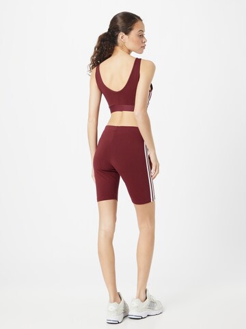 ADIDAS SPORTSWEAR Skinny Sports trousers 'Essentials' in Red