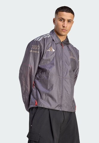 ADIDAS PERFORMANCE - Chaqueta deportiva 'Audi Formula One Team Driver Paddock' en gris: frente