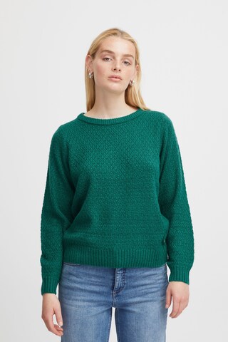 Pullover 'ODANSA' di ICHI in verde: frontale