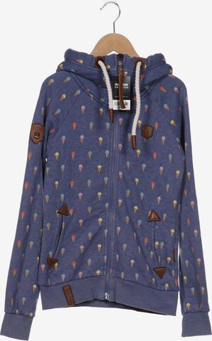 naketano Sweatshirt & Zip-Up Hoodie in S in Blue: front