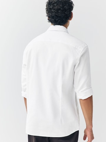 Next Slim fit Button Up Shirt in White