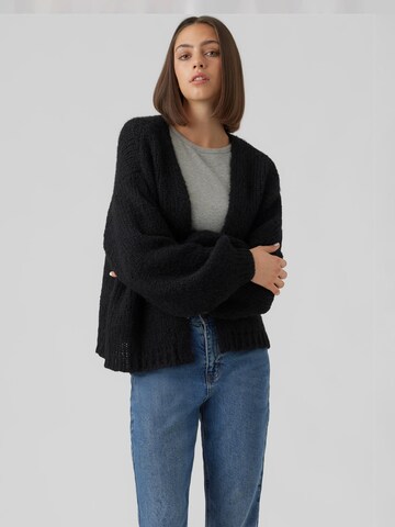 VERO MODA Knit cardigan 'Maybe' in Black: front