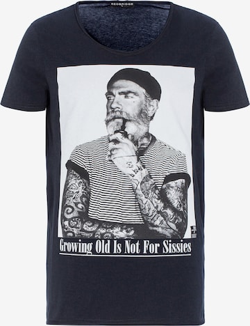 Redbridge Shirt 'Manhattan Uncle Pipe' in Black: front