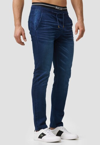 Coupe slim Jean 'Alban' INDICODE JEANS en bleu