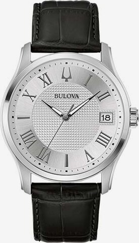 Bulova Analog Watch in Black: front