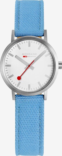 Mondaine Damen-Uhren Analog Quarz ' ' in himmelblau, Produktansicht