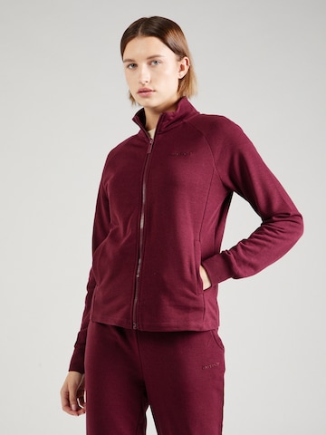 ONLY PLAY Athletic Zip-Up Hoodie 'MELINA' in Red: front
