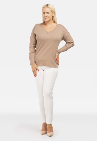 Karko Blouse 'AIDA' in Beige