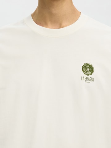 SELECTED T-shirt 'SLHMAX' i beige