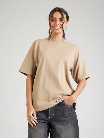 TOPSHOP Shirt 'PREMIUM' in Grey: front