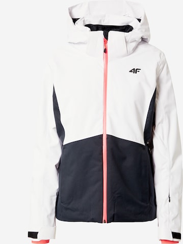 4F Outdoor Jacket in White: front