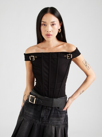 Top di Hoermanseder in nero: frontale