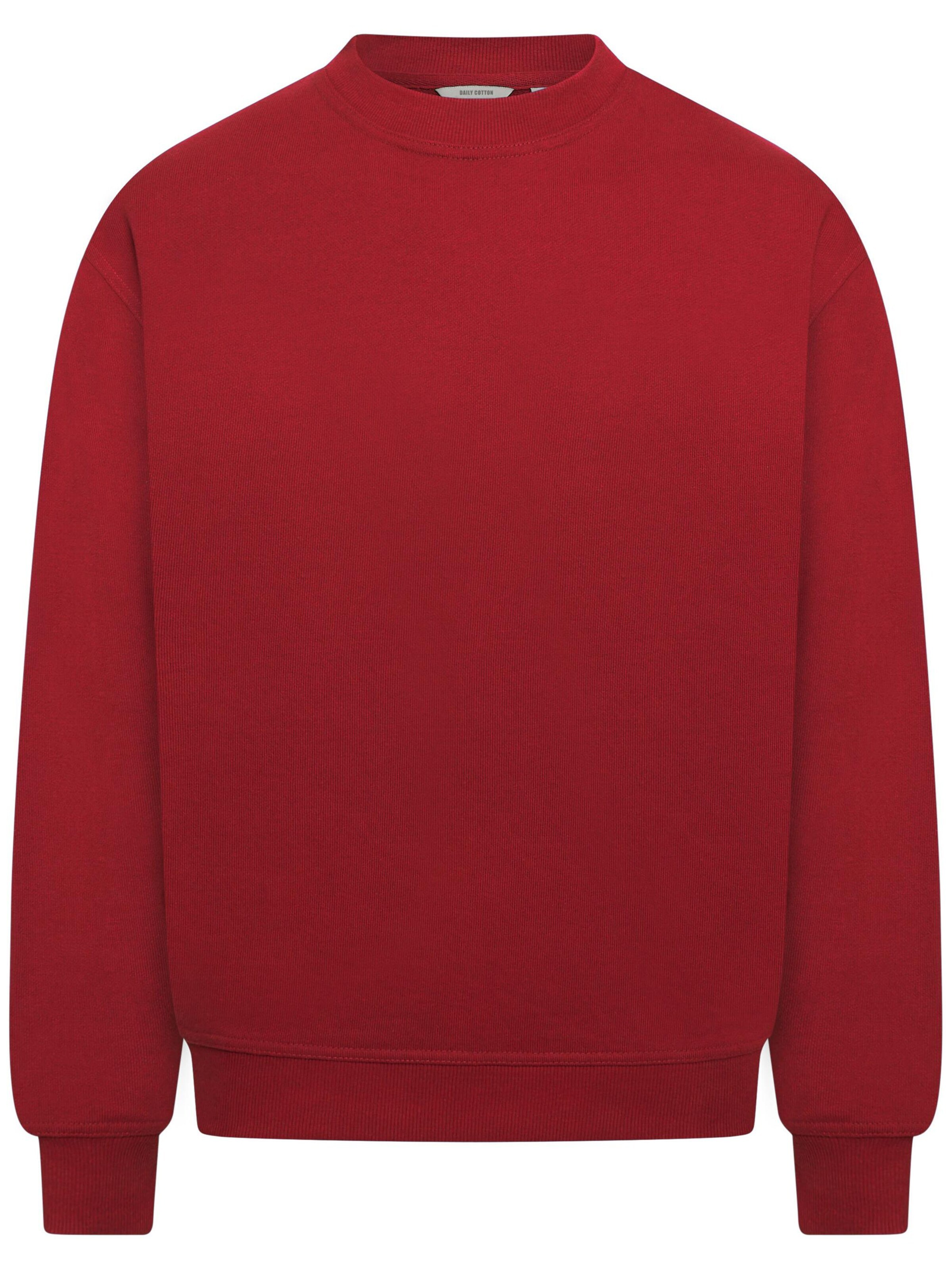 Daily Cotton Sweatshirt 'DCSORIA' in Red: front