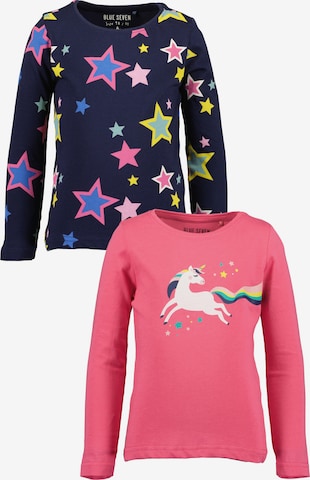 mėlyna BLUE SEVEN Marškinėliai: priekis