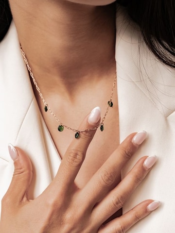 Chaîne 'Green Glow' Hey Happiness en or