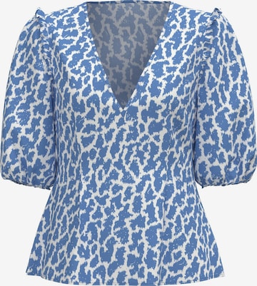 OBJECT Bluzka w kolorze niebieski: przód