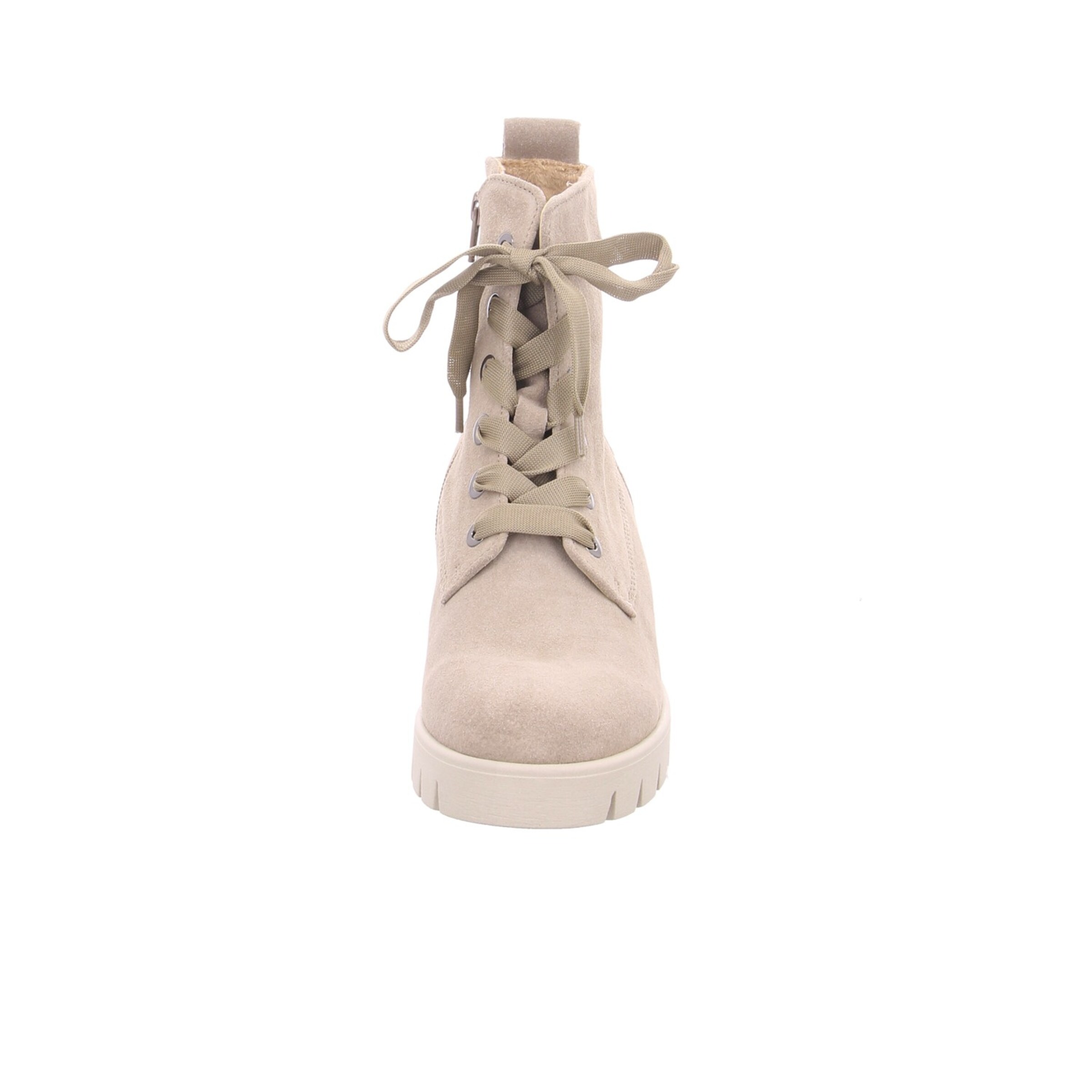 GABOR Lace-up bootie in Beige