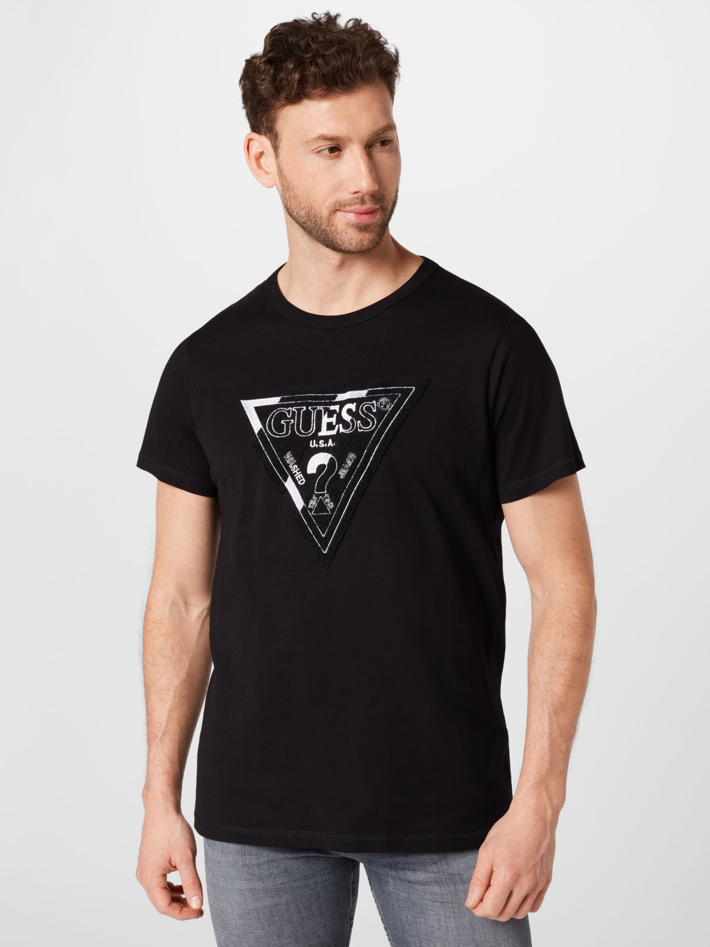 GUESS Shirt 'POSNE' in Black | ABOUT YOU