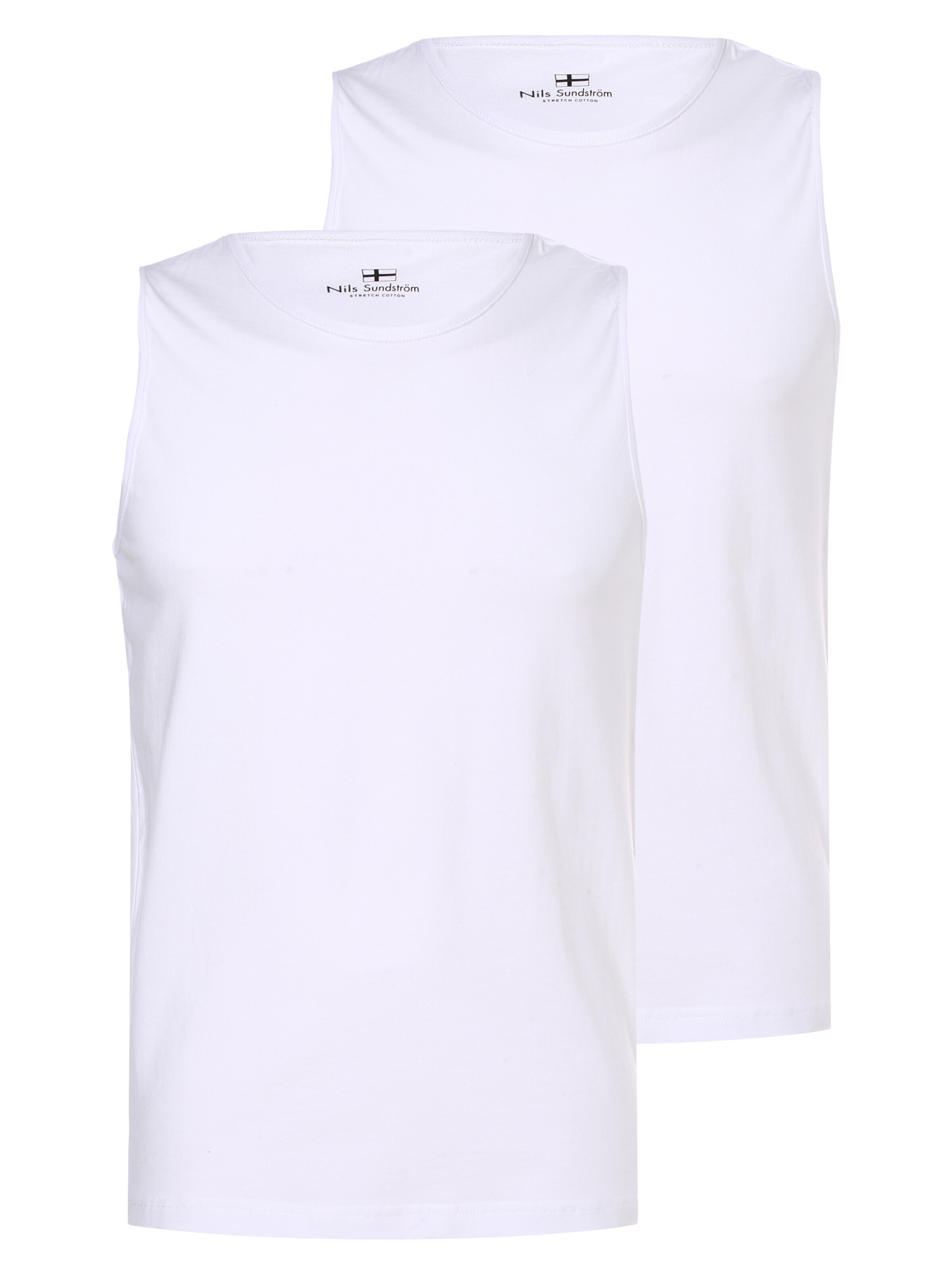 Nils Sundström Undershirt in White: front