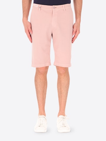 Distretto12 Regular Chino 'Marmi' in Roze: voorkant