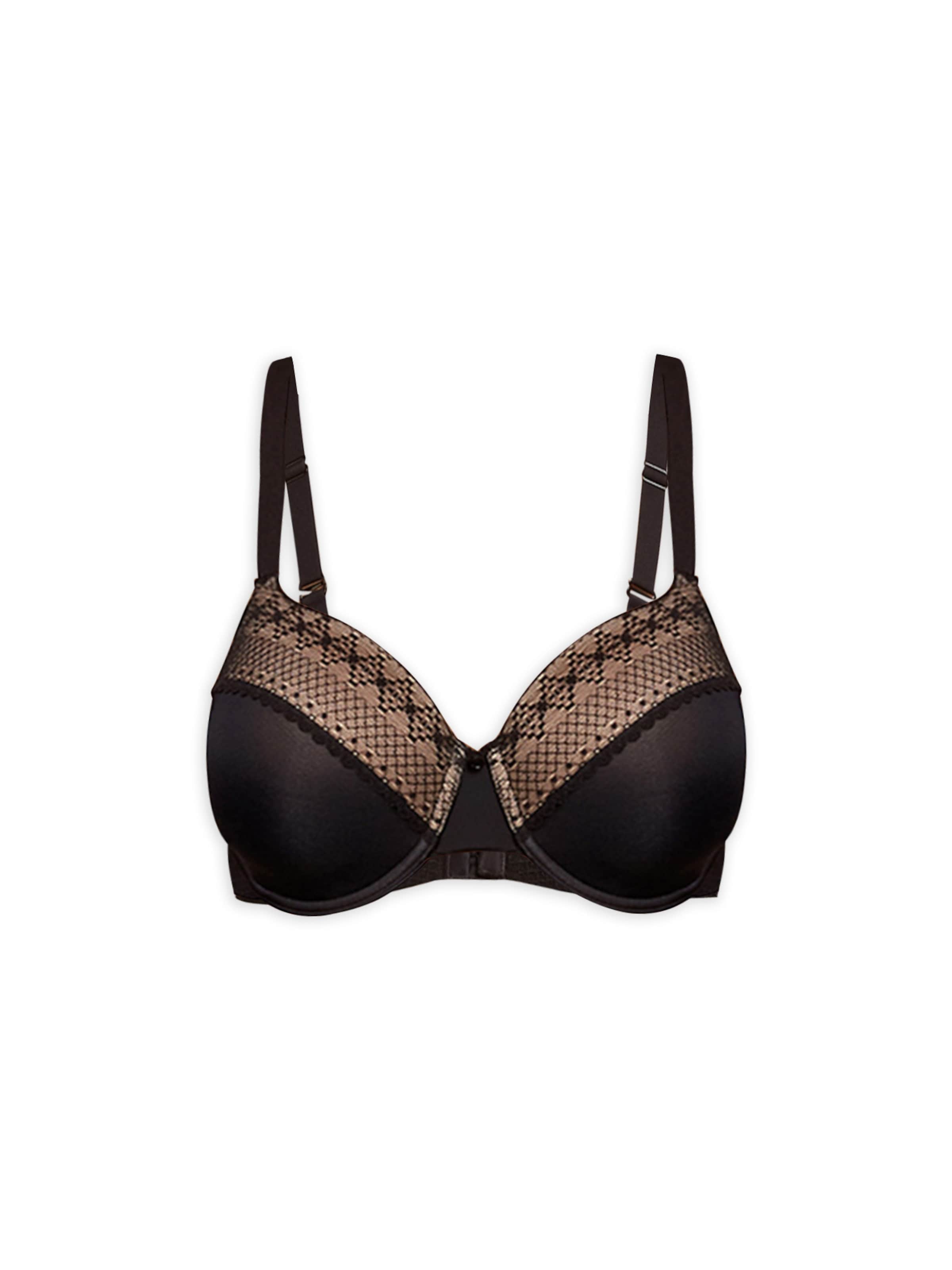 Gisela - Balconet Sujetador en negro: frente