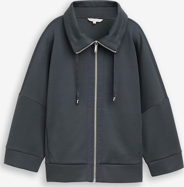 TOM TAILOR Sweatvest in Grijs: voorkant