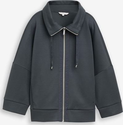 TOM TAILOR Sweatjacke in XXL in graphit, Produktansicht