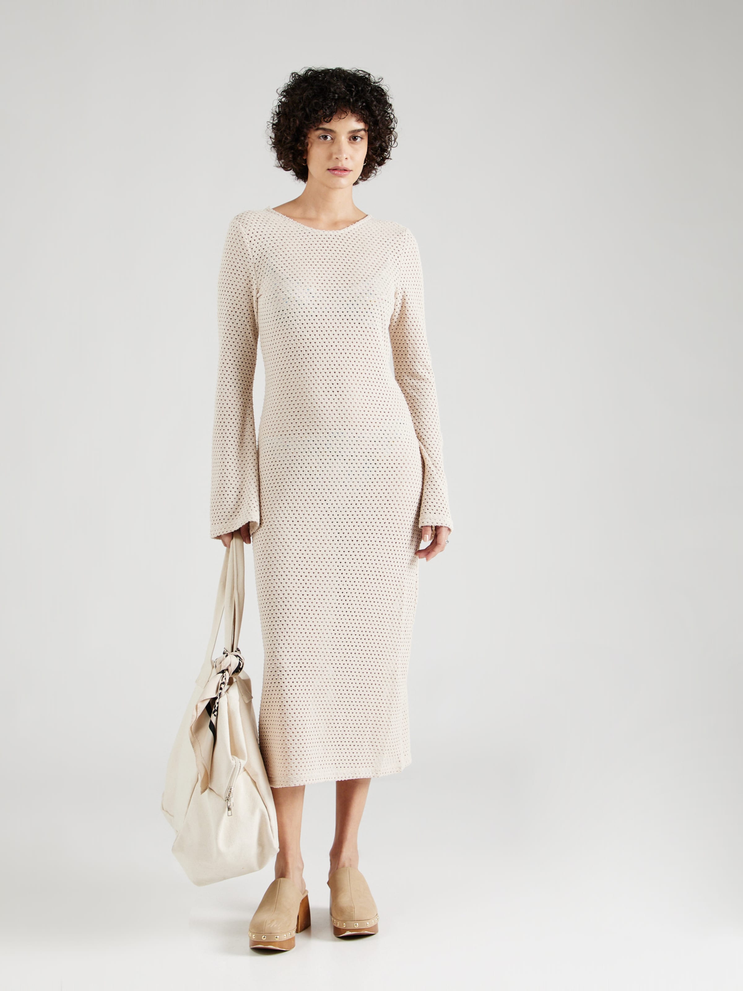 Cream knit dress new arrivals
