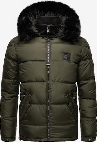 STONE HARBOUR Winter Jacket 'Zarlaan' in Green: front