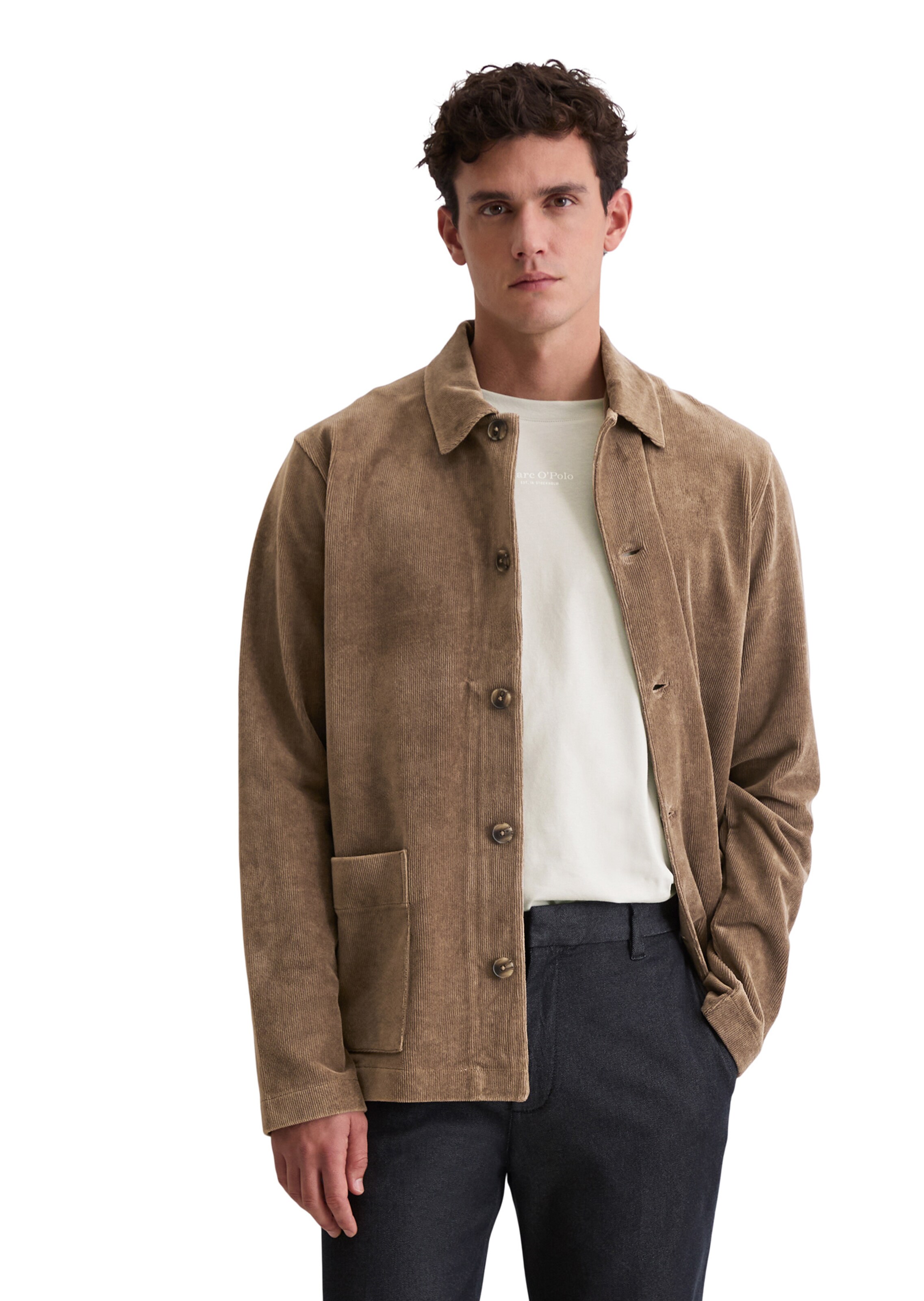 Marc O'Polo Between-Season Jacket in Brown: front