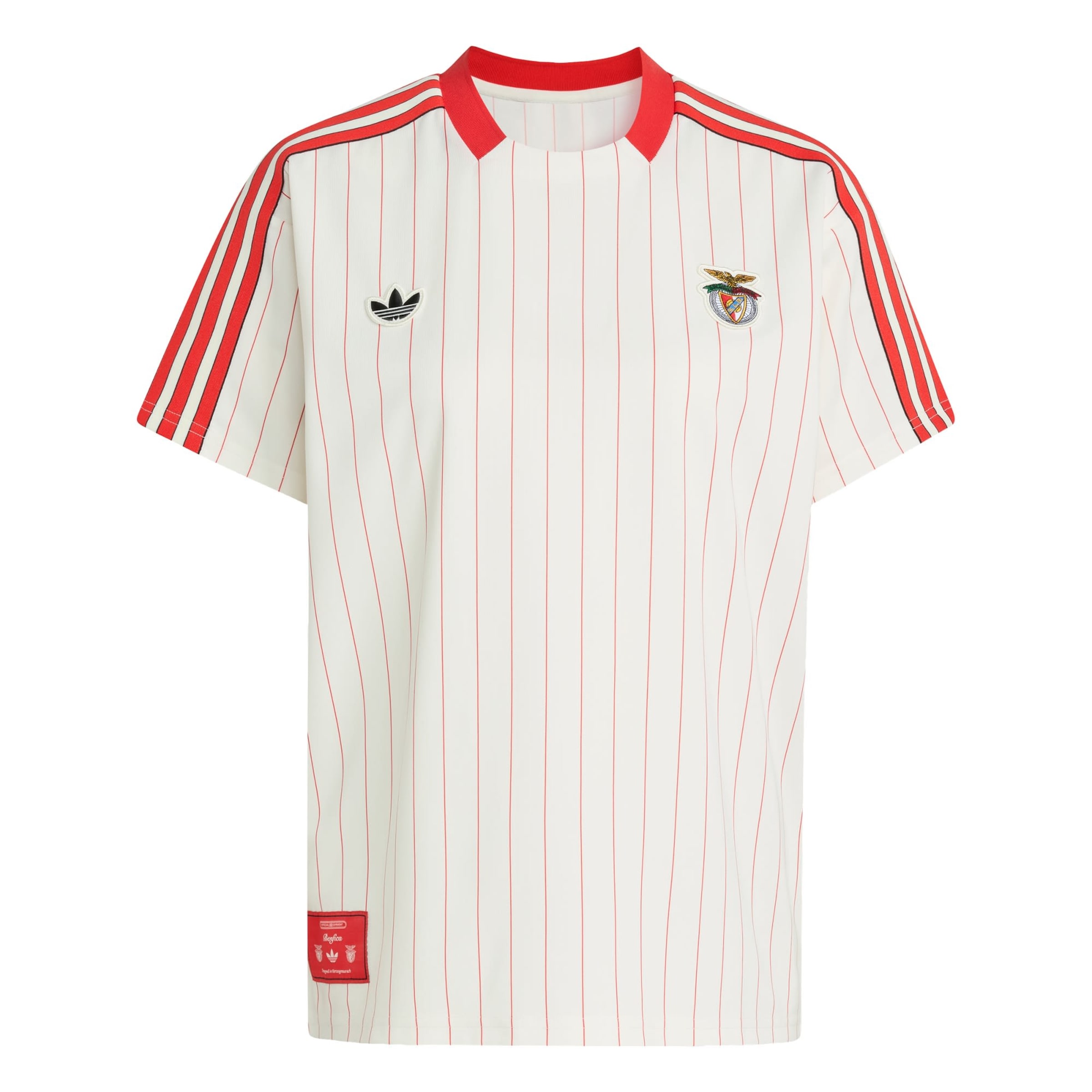 ADIDAS ORIGINALS - Camiseta 'Benfica Terrace Icons' en blanco: frente