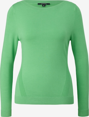 COMMA Sweter w kolorze zielony: przód