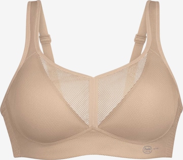 ANITA Bustier BH 'Air Control mit Delta Pad Sport' in Beige: Vorderseite