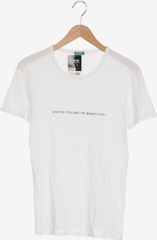 UNITED COLORS OF BENETTON T-Shirt M in Weiß: predná strana