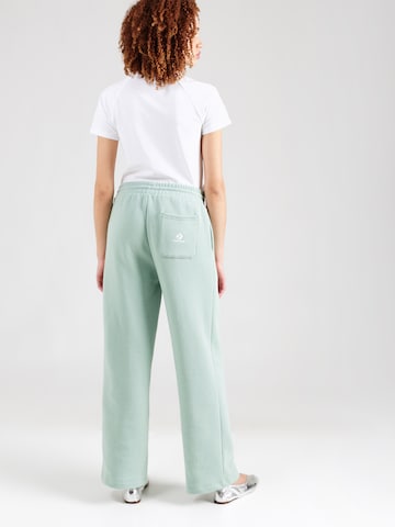 Wide leg Pantaloni de la CONVERSE pe verde