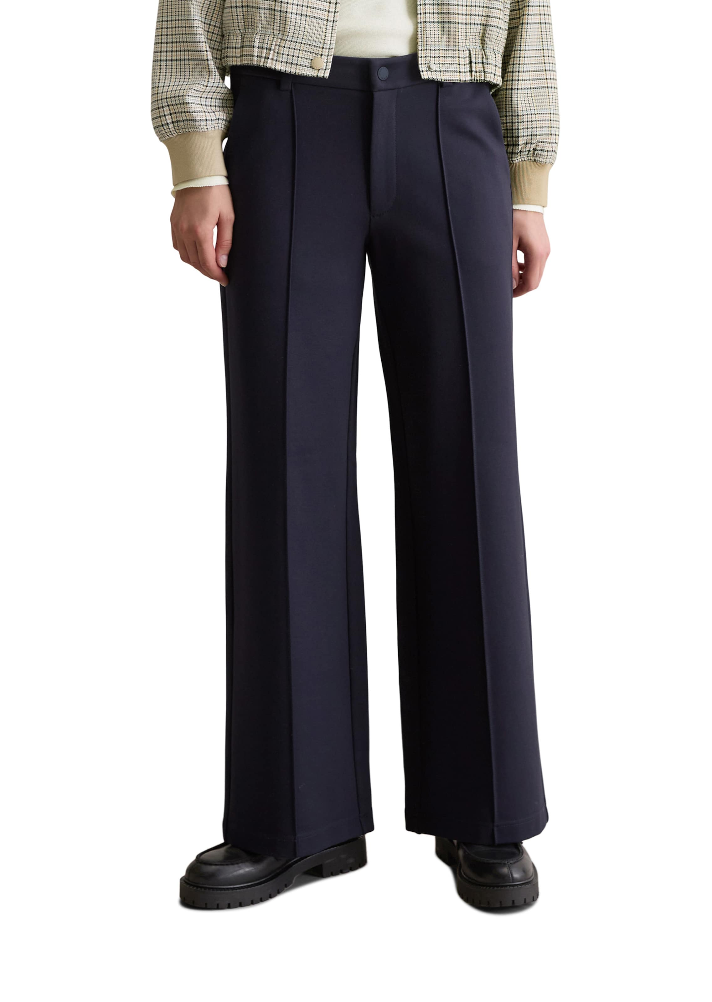 Loosefit Pantalon à plis Marc O'Polo DENIM en bleu : devant