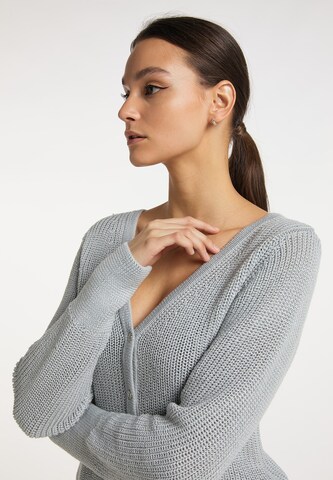 usha BLACK LABEL Knit cardigan in Grey