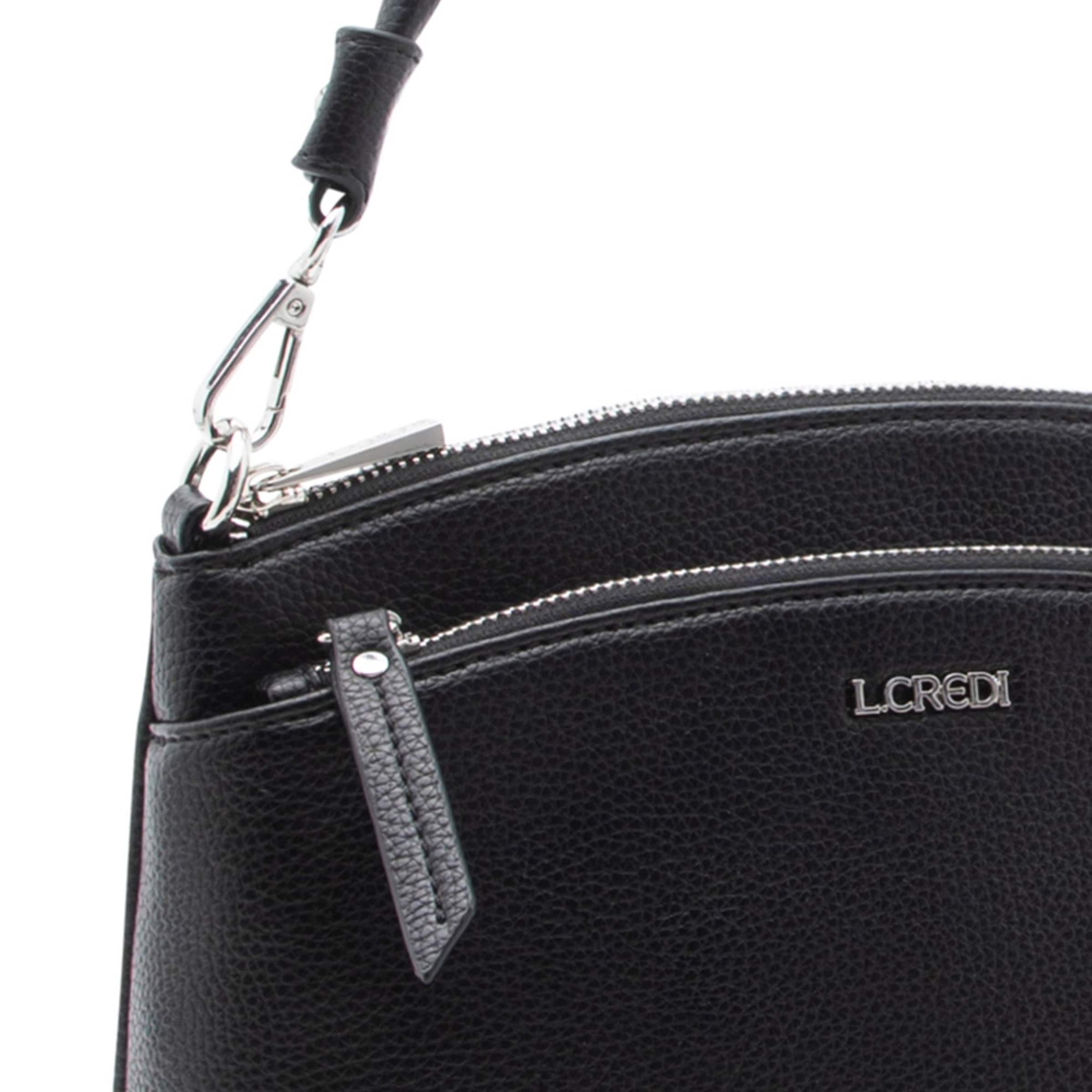 Sac bandoulière 'Sibona' L.CREDI en noir