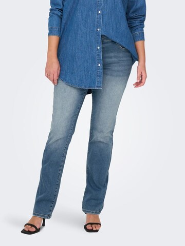 Slimfit Jeans 'Alicia' di ONLY Carmakoma in blu: frontale