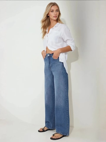Wide leg Jeans di Hiccup in blu