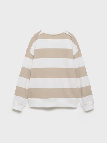 MANGO KIDS Sweatshirt 'STRIBLO' i beige