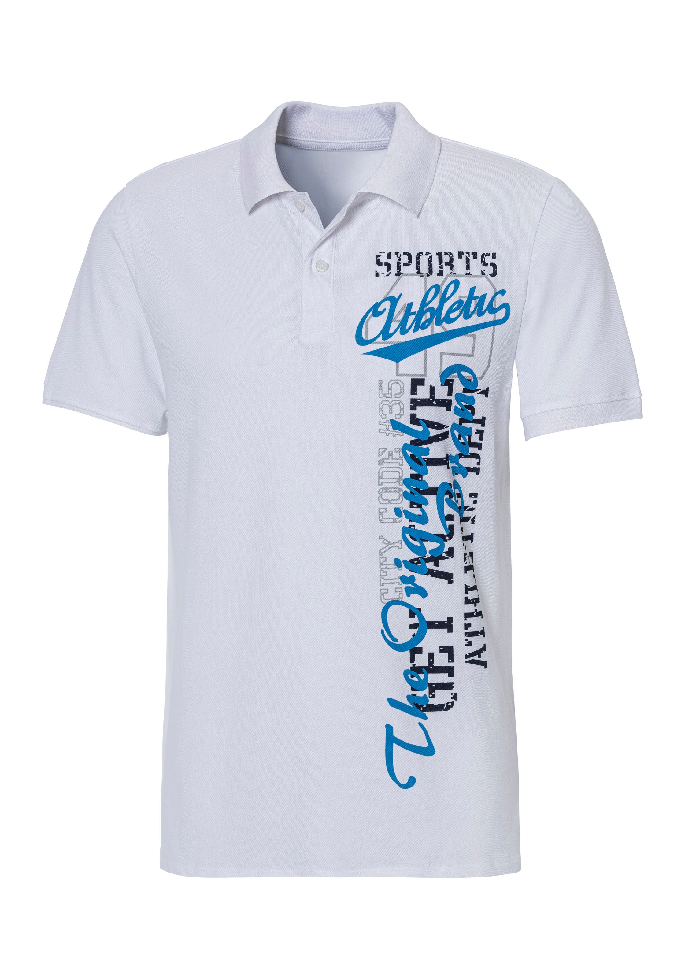 T-Shirt JOHN DEVIN en blanc : devant